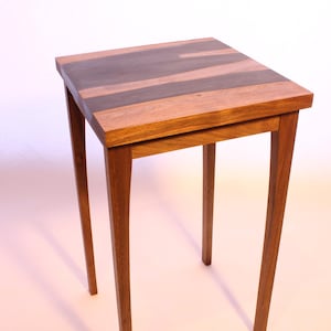 Walnut and Epoxy Side Table