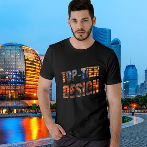 Top Tier Digital T-Shirt Design | Bold Typography PNG for Print on Demand
