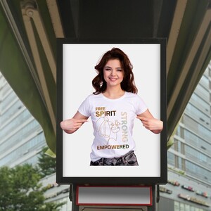 Free Spirit Strong Empowered Woman Design, PNG Files for Download