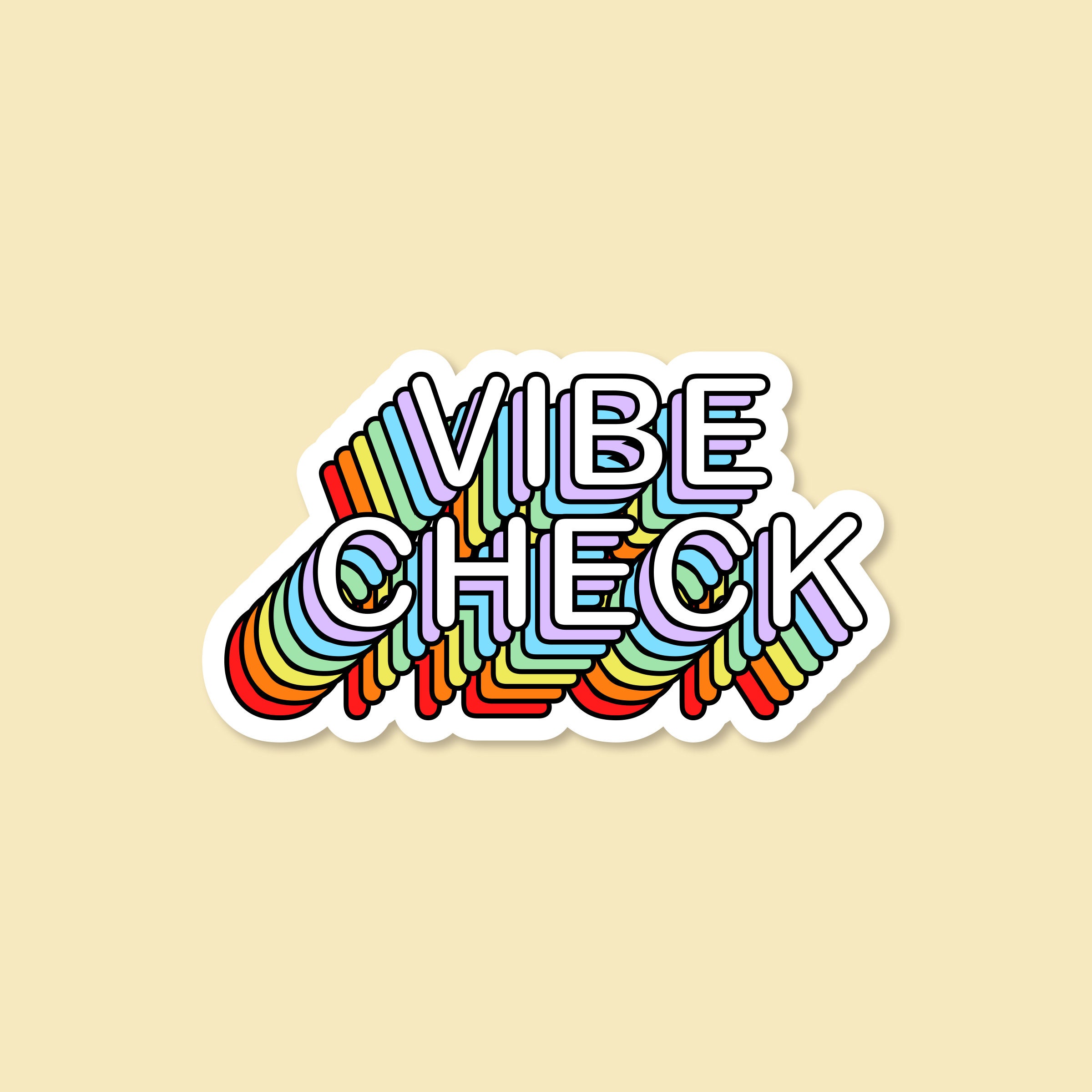 Vibe Check Waterproof Sticker / Laptop Sticker / LGBT Gifts / Girls Decal / Drag Race Sticker