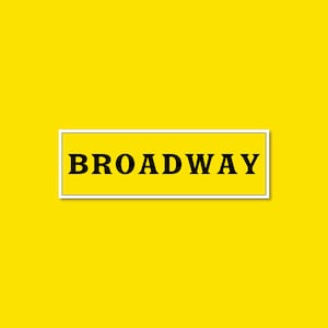 Etiqueta engomada de Broadway Playbill / Regalos de Broadway / Regalo de mejor amigo / Calcomanías para portátiles / Pegatina linda / Pegatinas impermeables / Calcomanía de Mac