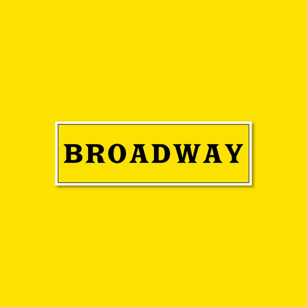 Broadway Playbill Sticker / Broadway Gifts / Best Friend Gift / Laptop Decals / Cute Sticker / Waterproof Stickers / Mac Decal