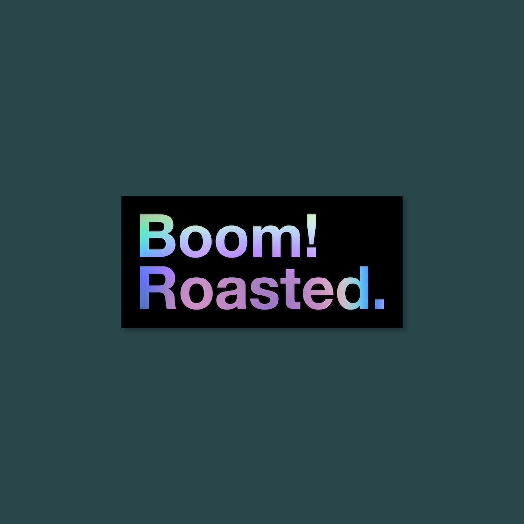 Boom Roasted the Office Sticker / Michael Scott Sticker / Etsy