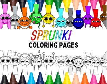 Sprunki Adventures: A World of Quirks and Colors (Coloring Printable File)