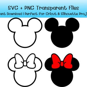 Mickey Mouse SVG Bundle | Disneyland Shirt and Cricut Files | Mickey Mouse Outline | Instant Download | Disney Inspired Designs