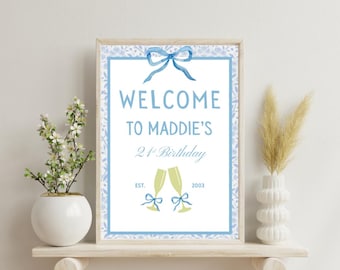 Custom Event Welcome Sign | Editable Canva Template