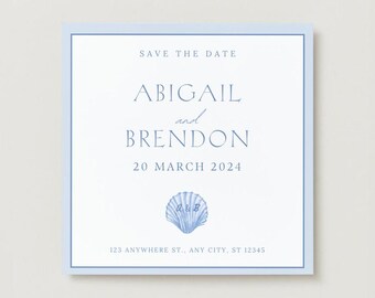 Coastal Wedding Save the Date — Digital Dowload