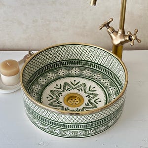 Ceramic Sink - Mid Century Modern Handmade Bathroom Sink