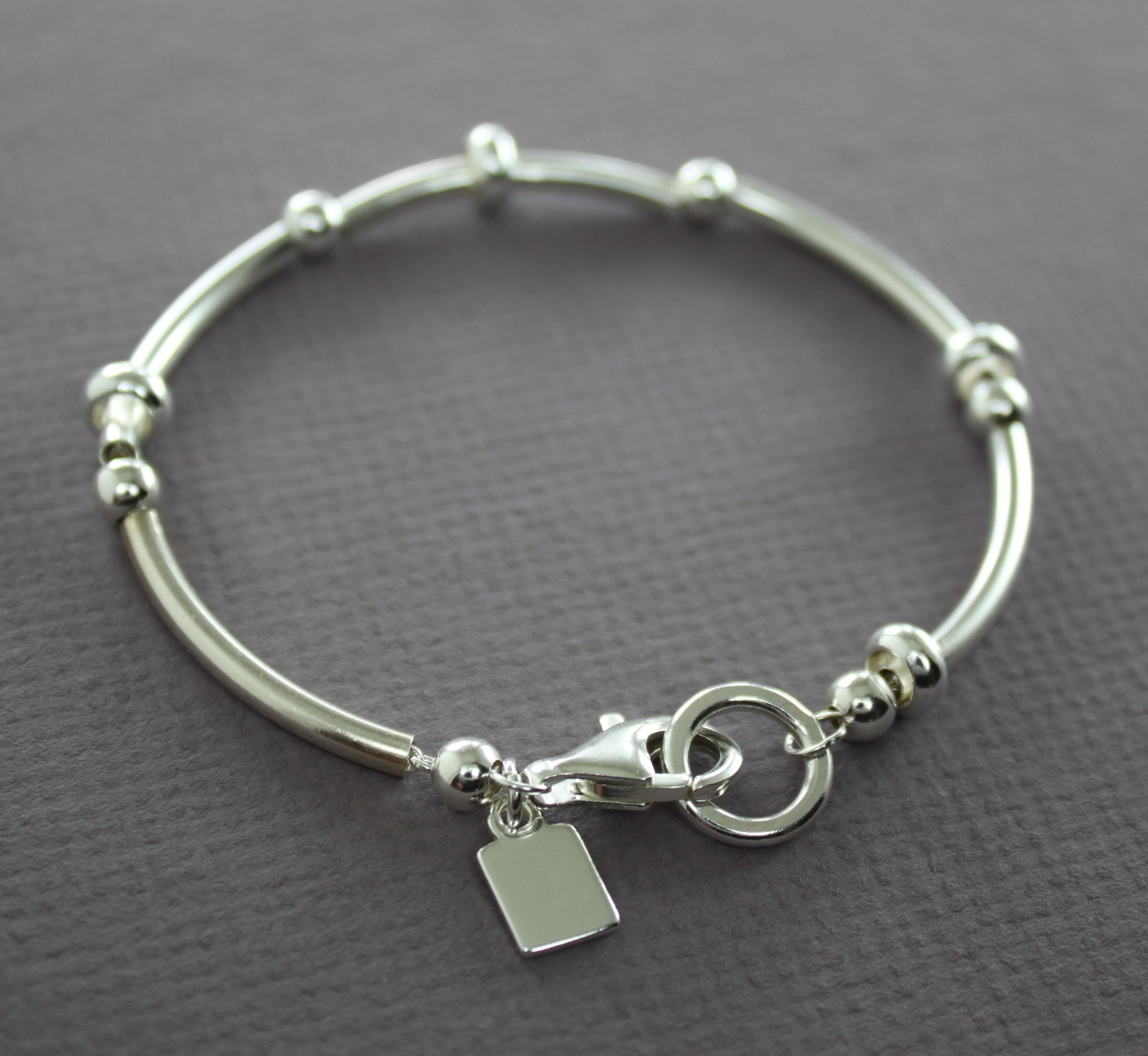アクセサリー Bijou R.I Stitch Bent Bracelet TQ GEM ACCENT SLIM METAL TWIST STRETCH BRACELET – LA Bijoux