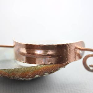 Copper bun holder, Hair cuff, Minimalist hair slide, Modern hair accessories, Hair pin, Pony tail clip, Hair barrette HP041 image 3