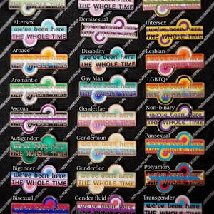 Game changer enamel pin badge: LGBTQ+ Pride - "we've been here the whole time"