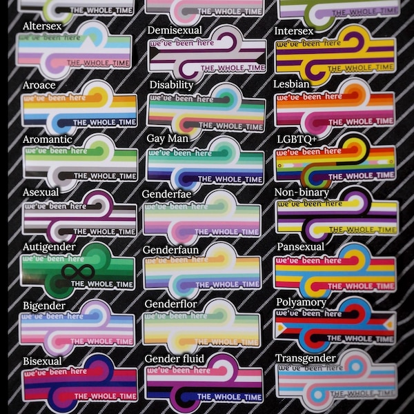 Game Changer Vinyl Sticker: LGBTQ+ Pride Flags - "We've been here the whole time"