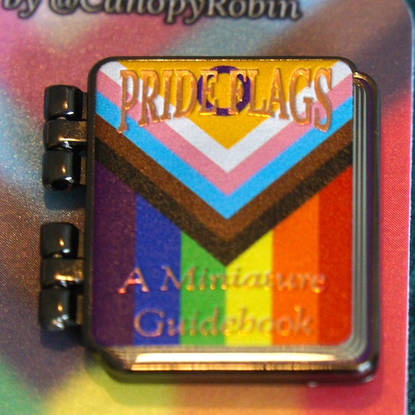 LGBTQ+ Pride flag identification guide pin - Misprint (see item description)
