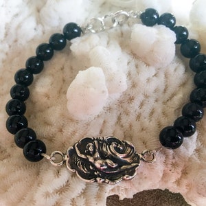 Art Nouveau Lady in wave bracelet-Mermaid, Sea Sprite