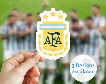 Argentina AFA with 3 Stars | Argentina Sticker | Gift Idea for Yerba Mate Termo | Bottle Sticker | Vinyl Sticker