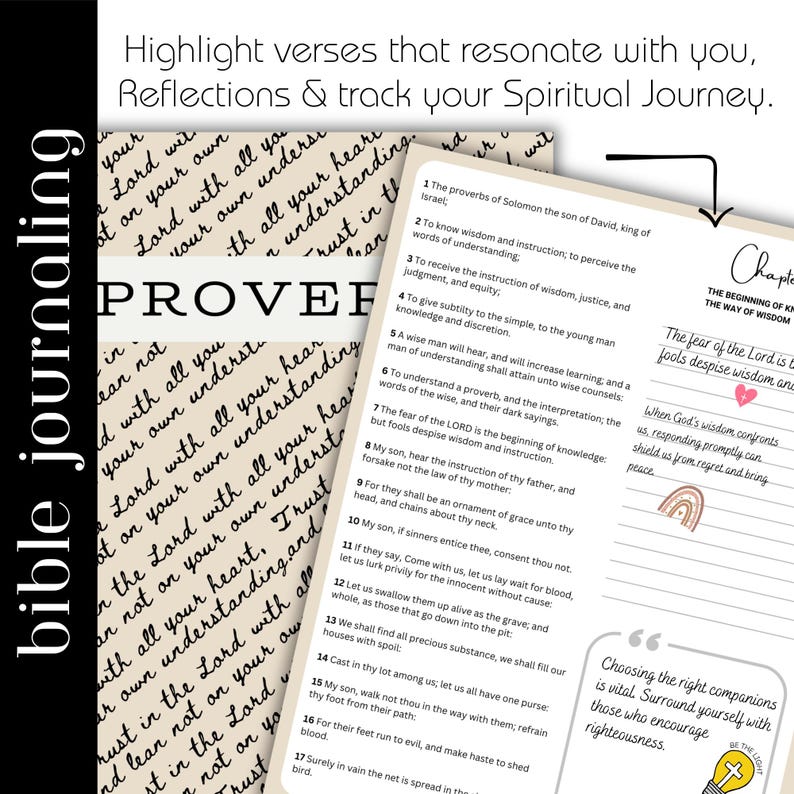 Proverbs Study Book Complete Book of Proverbs Devotional & Scripture ...