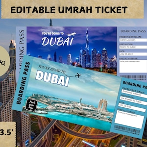 Printable Boarding Pass Airline Ticket Gift Surprise Trip Reveal Surprise Vacation Instant Download | Editable Ticket Gift For Him For Her