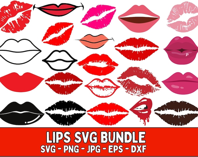 Lips Svg, Kiss Svg, Biting Lips Svg, Lips Clipart, Lips Sihlo - Etsy Canada