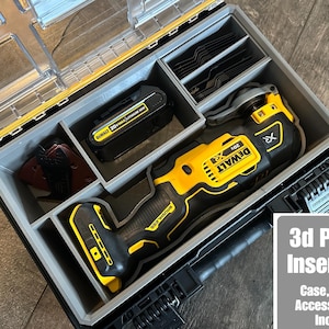 TOOLCRAFT3D Design 3d Printed Insert Designed for Dewalt Tough System 2.0 and 20V MAX XR Multi Tool (Insert Only)