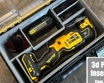 TOOLCRAFT3D Design 3d Printed Insert Designed for Dewalt Tough System 2.0 and 20V MAX XR Multi Tool (Insert Only)