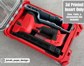 Jonah Pope Design 3D-gedruckter Einsatz für Milwaukee Packout Organizer und M12 Kabelhefter (nur Einsatz)