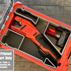 TOOLCRAFT3D Design 3d Printed Insert Designed for Milwaukee Packout Organizer and M12 Copper Tubing Cutter (Insert Only)