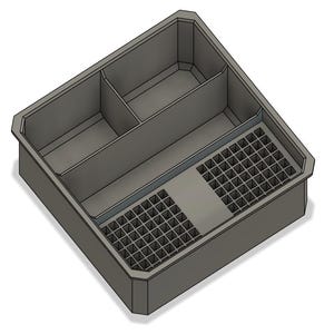 TOOLCRAFT3D 1.5&quot; Impact Bit Organizer Designed for Milwaukee Packout Deep Parts Organizer (3 Compartment) Insert Only