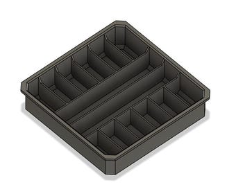 Organizador de brocas de impacto diseñado para el organizador de perfil bajo Milwaukee Packout