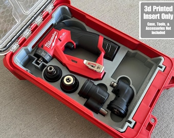 Inserto impreso en 3D de Jonah Pope Design para el organizador Milwaukee Packout y el controlador de instalación M12 V1 (solo inserto)