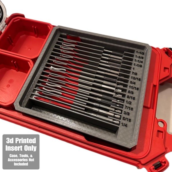 Diablo SPEEDemon Spade Drill Bit holder insert for Milwaukee PACKOUT Low Profile Organizer