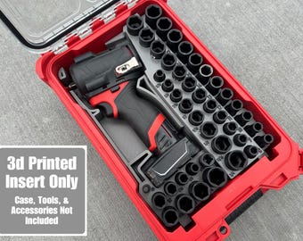 Insert Designed for Milwaukee Packout Organizer & Gen2 M12 Stubby 3/8 Impact 2562-20 | Insert Only