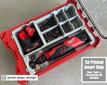 3D-gedruckter Einsatz für Milwaukee Packout & M12 Brushless Drehwerkzeug