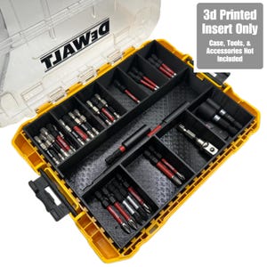 Impact bit holder insert for DEWALT Medium ToughCase (11 Compartment)