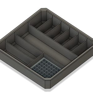 Impact bit organizer designed for Milwaukee Packout Low Profile Organizer