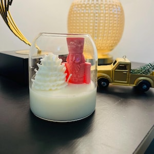 Holiday Candle - Nutcracker, Christmas Pine cone-Decorative Candle