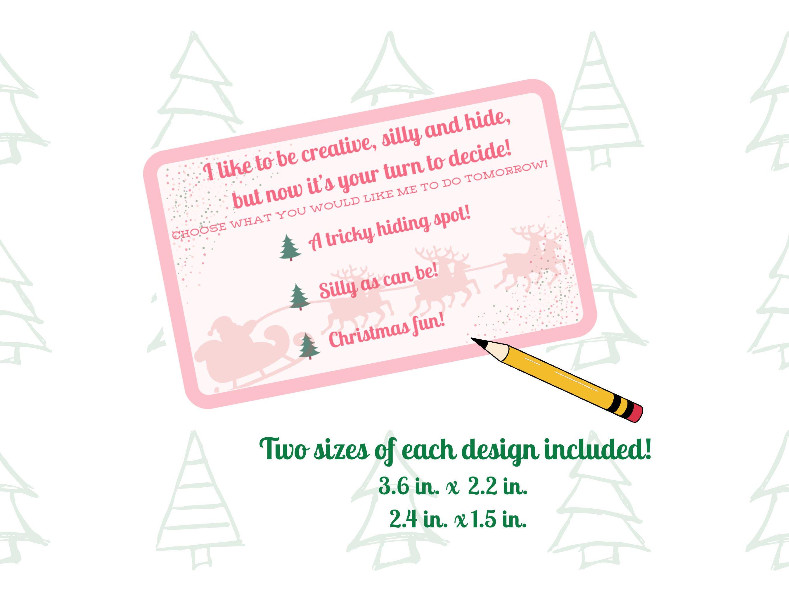 Elf Printable: You Decide Cards - Etsy