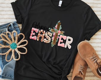 Feliz Pascua (transferencia de calor DTF): Él ha resucitado, primavera de 2025