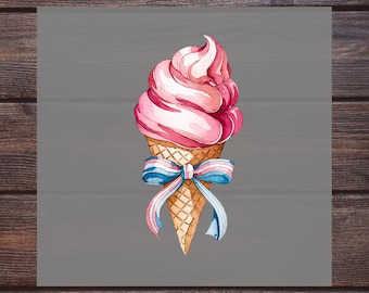 Ice Cream Dtf, Summer Vacation Dtf, Gift For Family, Retro Hot Weather