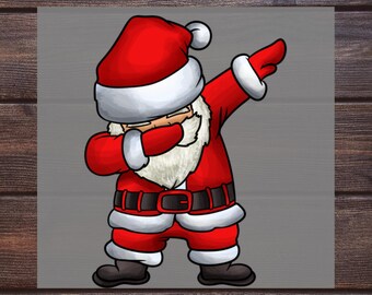 Funny Dabbing Santa Dtf, Gift For Child, Christmas Dtf Design, Easy Apply