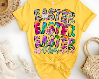 Impresión de ropa personalizada con transferencia térmica DTF Easter Vibes
