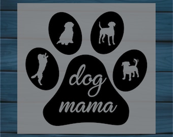 Dog Mama DTF Heat Transfer: Custom Dog Lover Gift