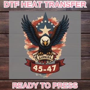American Eagle DTF Transfer: Patriotic Heat Press Design