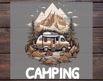 Camping 2025 DTF Heat Transfer: Summer Camp Family Vacation
