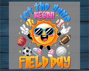 Let The Game Begin DTF Transfer: Funny Summer Iron-On for Kids
