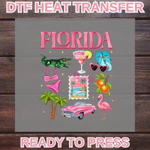Florida Urlaub Dtf, Sommer Urlaub Florida, Bestes Ziel für Reise, Familien Geschenk, einfach gelten gelten, bereit zu übertragen, Geschenk für Freundin