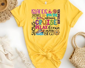 Cruise 2025 DTF Heat Transfer: Food, Drink, Swim Design