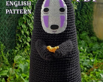 ENG/ESP Crochet Pattern: Kaonashi (No face) Spirited Away