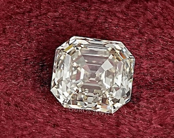 Old Mine Asscher Cut Loose Diamond, JK-VS Clarity Lab Diamond Jewelry, Solitaire Loose Handcrafted Diamond, Lab Grown Diamond Gift For Her