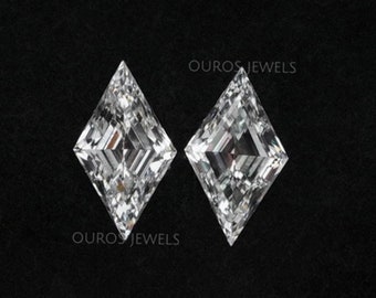 Lozenge Cut Matching Pair Diamond, 2.00 TCW Lab Grown Diamond, EF-VS Lab Made Loose Diamond, Conflict Free Diamond For Statement Jewelry