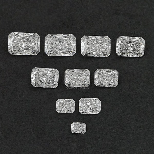 Diamante taglio Radiant coltivato in laboratorio, certificato IGI da 0,50 a 5,00 ct, diamante artificiale taglio Radiant, diamante ecologico per anello di fidanzamento personalizzato.